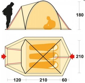 Намет Ferrino Shaba 3 Blue Намет Ferrino Shaba 3 Blue