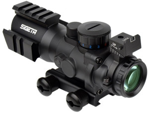 Призматичний приціл SIGETA Prismatic 4x32 Mildot Red/Green/Blue 65712