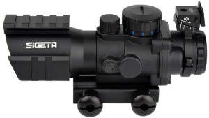 Призматичний приціл SIGETA Prismatic 4x32 Mildot Red/Green/Blue 65712